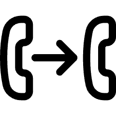 Call Forwarding Outgoing 3 Icon from Ultimate Regular Set