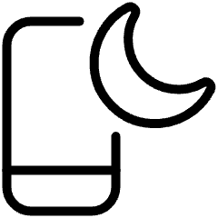 Do Not Disturb Sleep Mode Phone Icon from Ultimate Light Set