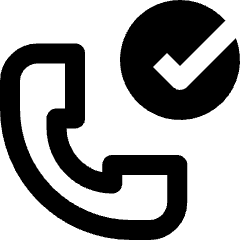 Phone Action Check Icon from Nova Line Icons Set