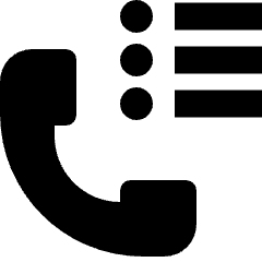 Phone Action Contact List Icon from Nova Solid Set