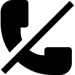 Phone Action Dismiss Icon from Nova Solid Set