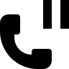 Phone Action Pause Hold Icon from Nova Solid Set