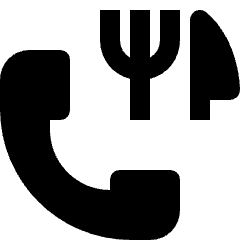 Phone Action Restaurant Reserve Icon from Nova Solid Set