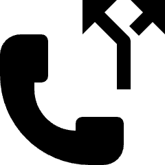 Phone Action Split Call Icon from Nova Solid Set