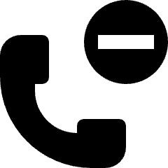 Phone Action Subtract Remove Icon from Nova Solid Set