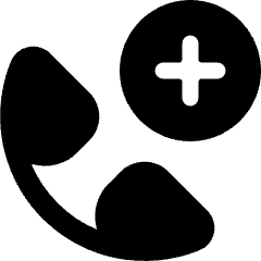 Phone Actions Add 1 Icon from Ultimate Bold Set