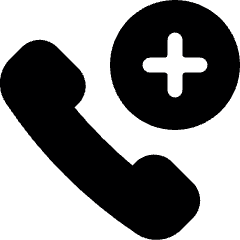 Phone Actions Add Icon from Ultimate Bold Set