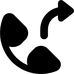 Phone Actions Forward 1 Icon from Ultimate Bold Set