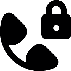 Phone Actions Lock 1 Icon from Ultimate Bold Set