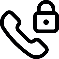 Phone Actions Lock Icon from Ultimate Regular Set