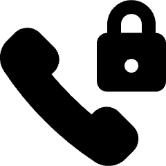 Phone Actions Lock Icon from Ultimate Bold Set