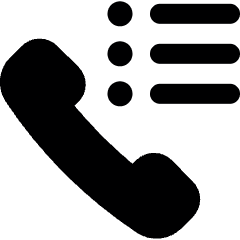 Phone Actions Menu Icon from Ultimate Bold Set