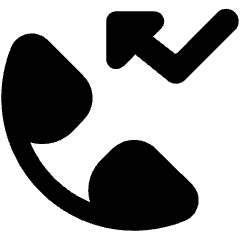 Phone Actions Missed Call 1 Icon from Ultimate Bold Set