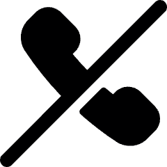 Phone Actions Off Icon from Ultimate Bold Set
