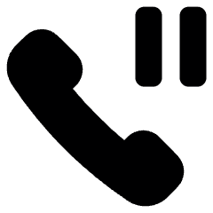 Phone Actions Pause Icon from Ultimate Bold Set