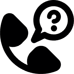 Phone Actions Question 1 Icon from Ultimate Bold Set