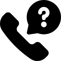 Phone Actions Question Icon from Ultimate Bold Set