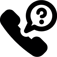 Phone Actions Question Icon from Ultimate Bold Set