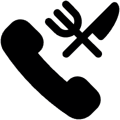 Phone Actions Restaurant Icon from Ultimate Bold Set