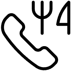 Phone Actions Restaurant Icon from Ultimate Light Set