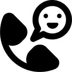 Phone Actions Smile 1 Icon from Ultimate Bold Set