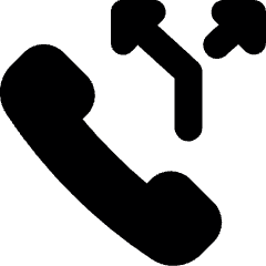 Phone Actions Split Icon from Ultimate Bold Set