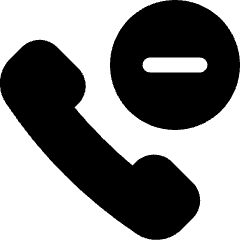 Phone Actions Subtract Icon from Ultimate Bold Set