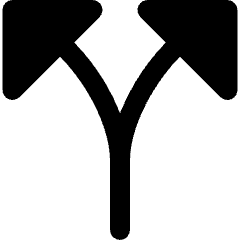 Phone Call Split Icon from Ultimate Bold Set