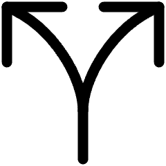 Phone Call Split Icon from Ultimate Regular Set