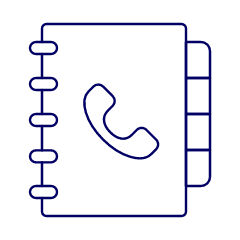 Phone Book 1 Illustration from UX Line Set