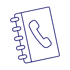 Phone Book 2 Illustration from UX Line Set