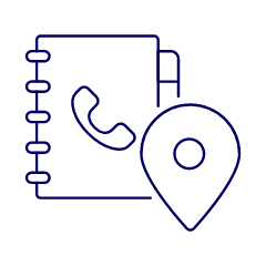 Phone Book Pin Illustration from UX Line Set