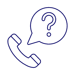 Call Question Illustration from UX Line Set
