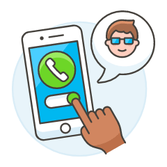 Receive Call 3 Illustration from UX Colors Set