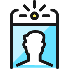 Phone Selfie Man 1 Icon from Ultimate Colors Set