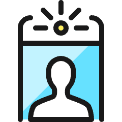 Phone Selfie Person Icon from Ultimate Colors Set