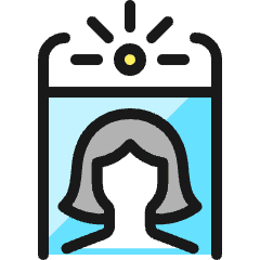 Phone Selfie Woman 1 Icon from Ultimate Colors Set