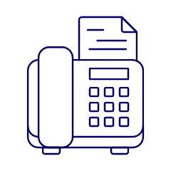 Telephone Fax 2 Illustration from UX Line Set