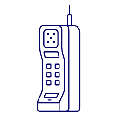 Vintage Cellphone 1 Illustration from UX Line Set