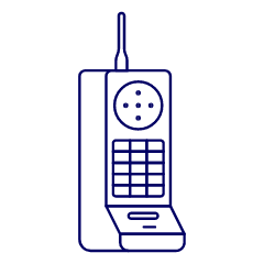 Vintage Cellphone 2 Illustration from UX Line Set