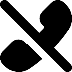 Call Hang Up Icon from Micro Solid Set