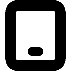 Mobile Phone Icon from Micro Solid Set