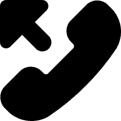 Outgoing Call Icon from Micro Solid Set