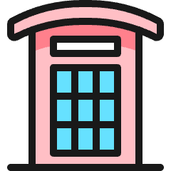Phone Booth Icon from Ultimate Colors Set