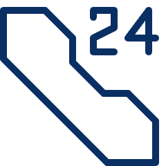 Phone Call 24 Hours Icon from Cyber Line Set