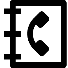 Phone Contact Book 1 Icon from Nova Line Set