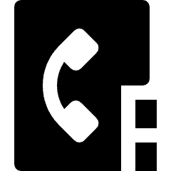 Phone Contact Book Icon from Nova Solid Set