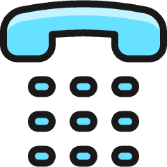 Phone Dial Icon from Ultimate Colors Set