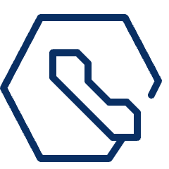 Phone Hexagon Icon from Cyber Line Set