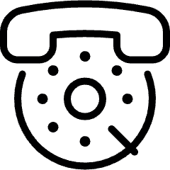 Phone Retro Icon from Ultimate Light Set